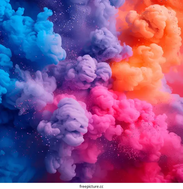Colorful Smoke Explosion