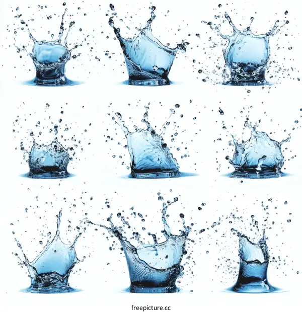 Water Splash Collection Illustrations