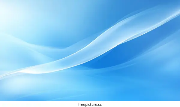 Abstract Blue and White Flowing Curves Background Design