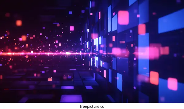 Abstract Digital Geometric Background Design