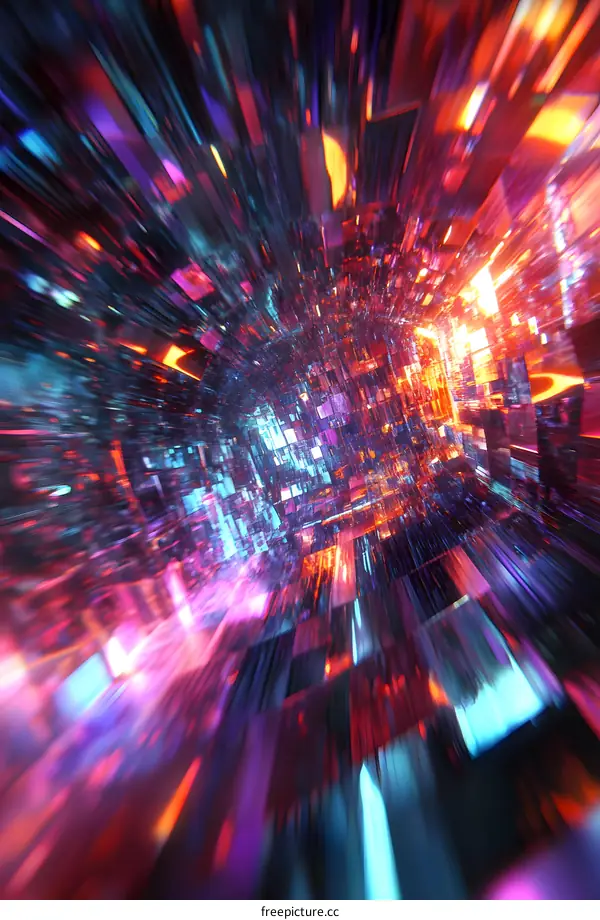 Abstract Neon Lights Background