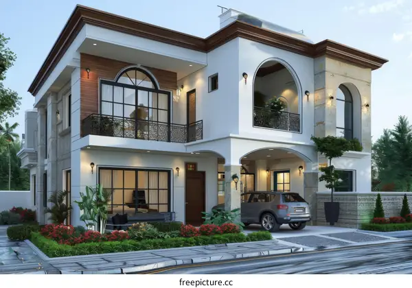 Modern Architecture Townhouses with Private Gardens and Pool