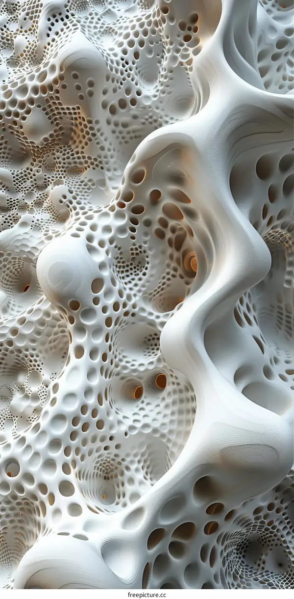 Abstract Organic White Structure Background