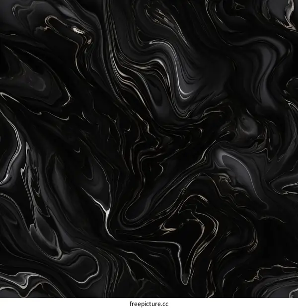 Black and white marble texture with gray veins