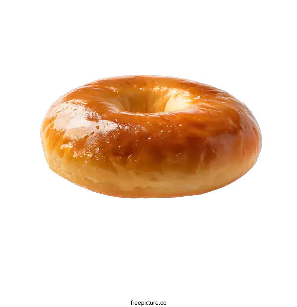 [Transparent Background PNG]Freshly Baked Doughnut With a Hole in The Middle