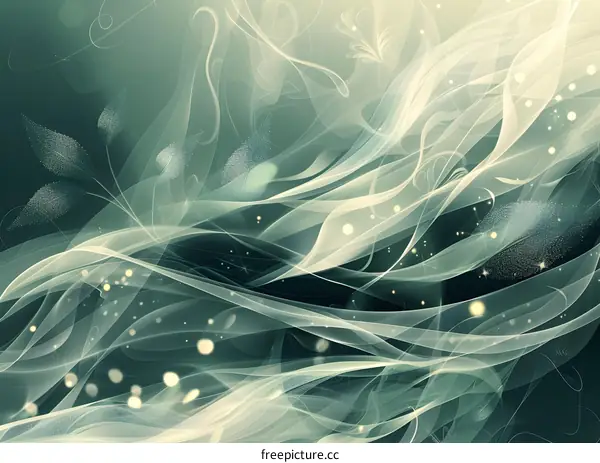 Green silk with interlaced light and shadow