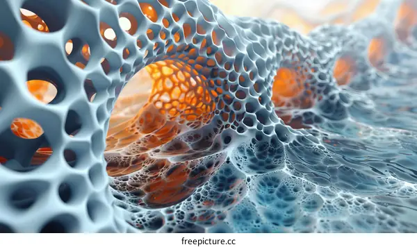 3D Render of a Colorful Coral Reef