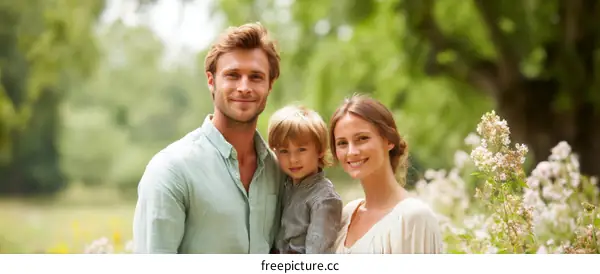 Happy Family Outdoor Portrait