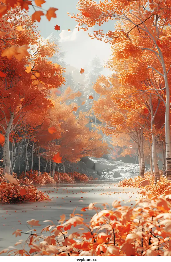 Autumn Forest in Golden Hour