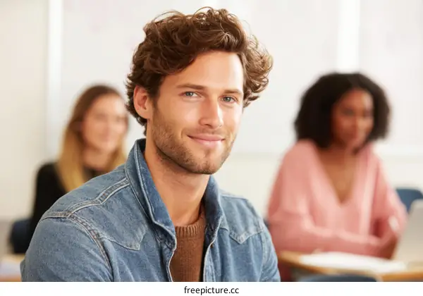 Student Portrait in a Classroom Setting