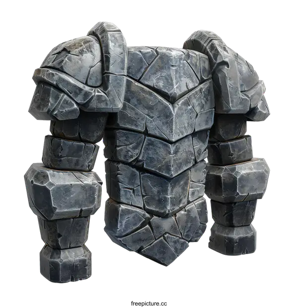[Transparent Background PNG]Stone armor texture