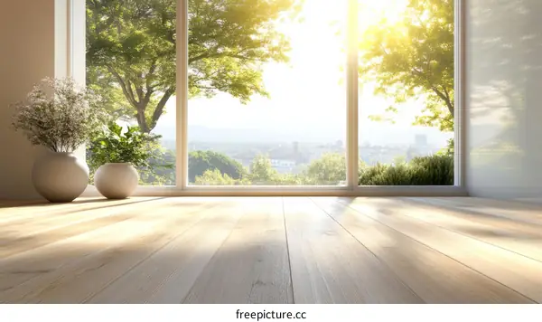 Modern Interior with a Scenic View