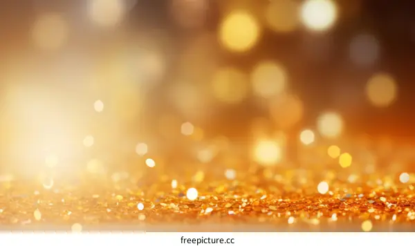 Golden glitter texture background