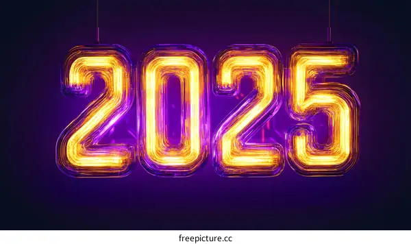 Neon 2025 New Year Greeting