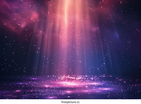 Stage Bathed in Spotlight