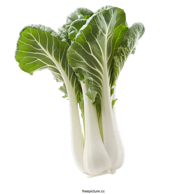 [Transparent Background PNG]Fresh Green Bok Choy Isolated on White Background