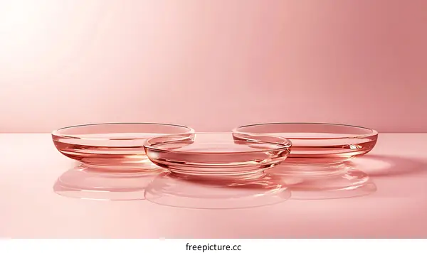 Pink Glass Bowls Product Display