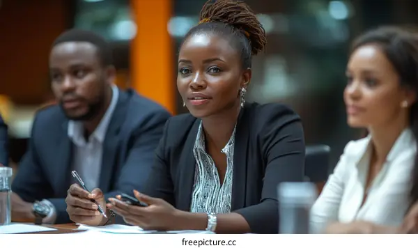 Business Meeting of African Women and Men