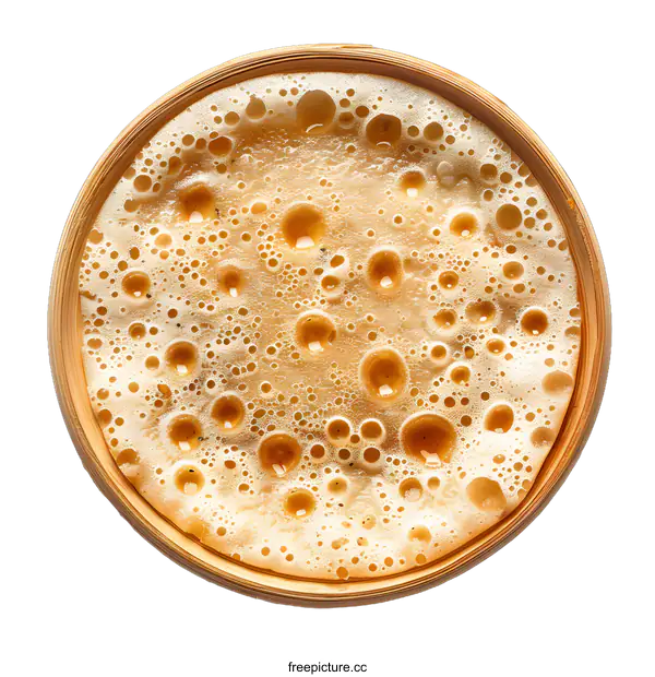 [Transparent Background PNG]Close-up of a bowl of soup with a frothy surface