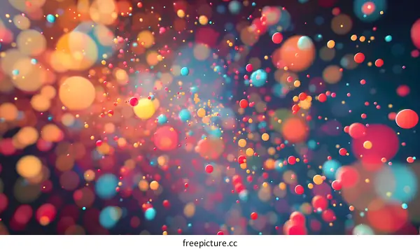 Abstract Background with Colorful Bubbles