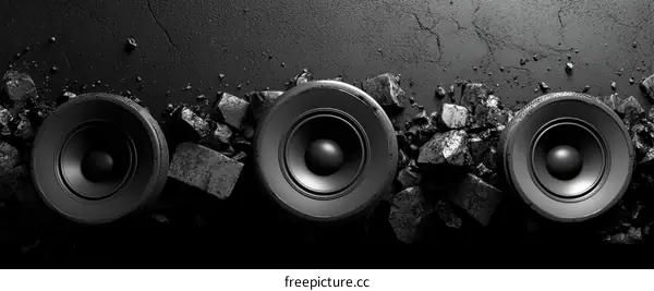 Monochromatic Speakers Among Debris