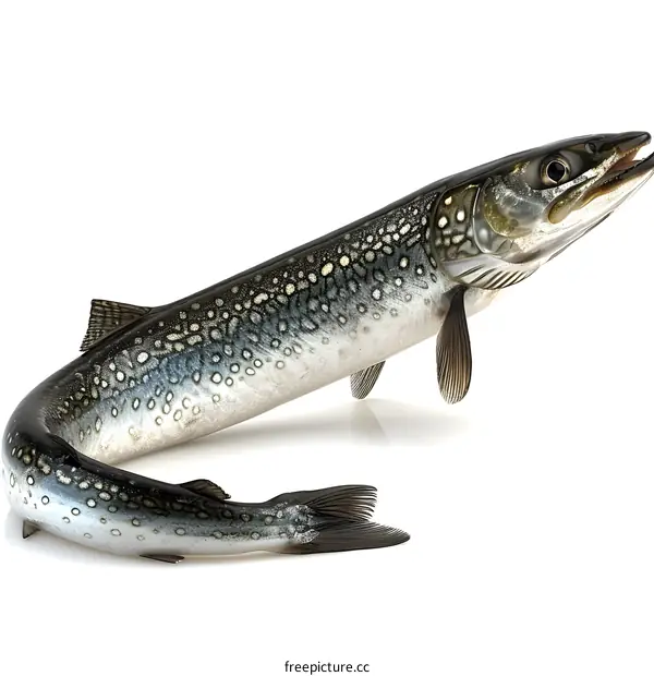 A 3D rendering of a lake trout fish