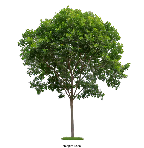 [Transparent Background PNG]Green Tree Isolated On White Background