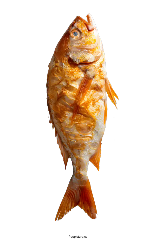 [Transparent Background PNG]Red fish on white background