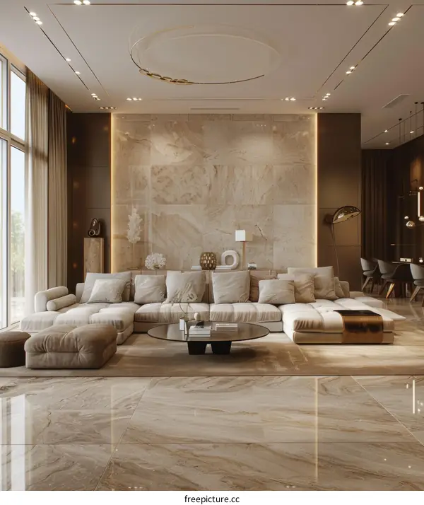 Bright Modern Living Room With Natural Colors