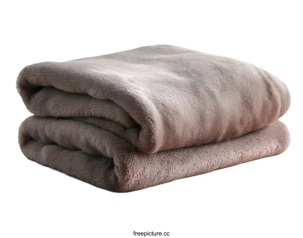 [Transparent Background PNG]Soft Faux Fur Throw Blanket