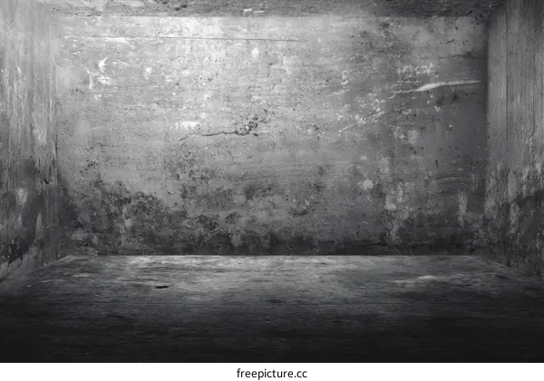 Grungy Concrete Room Interior Background