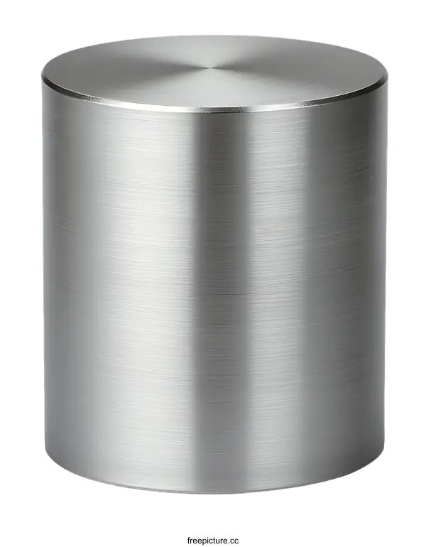 [Transparent Background PNG]Stainless Steel Cylinder Object