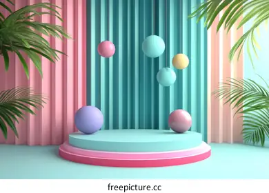 colorful spheres