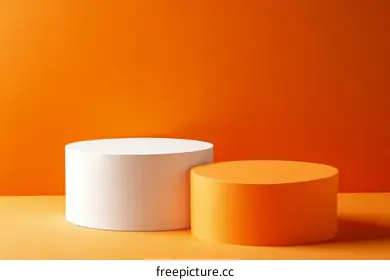 orange background