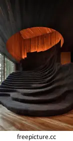 wooden stairs
