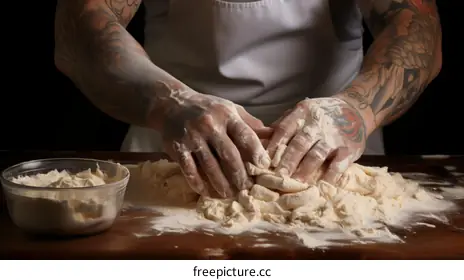 kneading dough