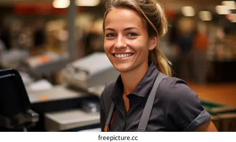 supermarket cashier