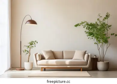 beige sofa