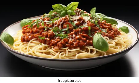 spaghetti with tomato sauce