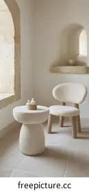 white table