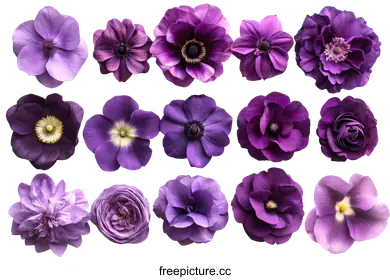 purple flowers