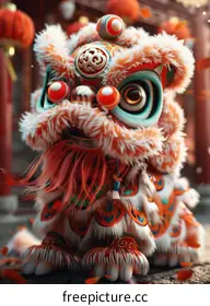 Chinese lion dance