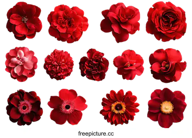 red flowers