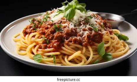 spaghetti with tomato sauce