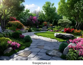 Garden landscape design renderings