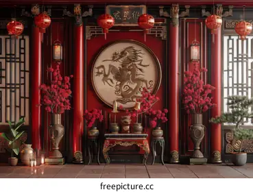 Chinese courtyard