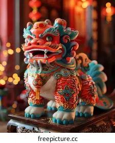 Chinese lion dance