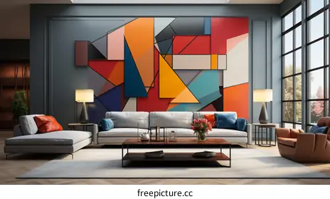 geometric painting