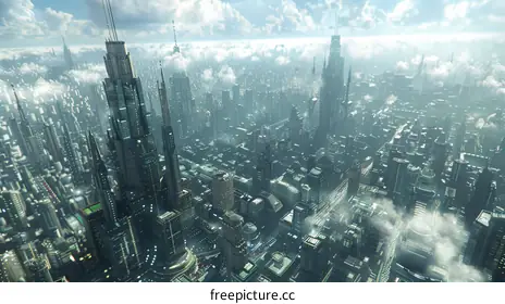 futuristic city