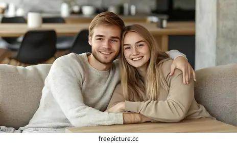caucasian couple